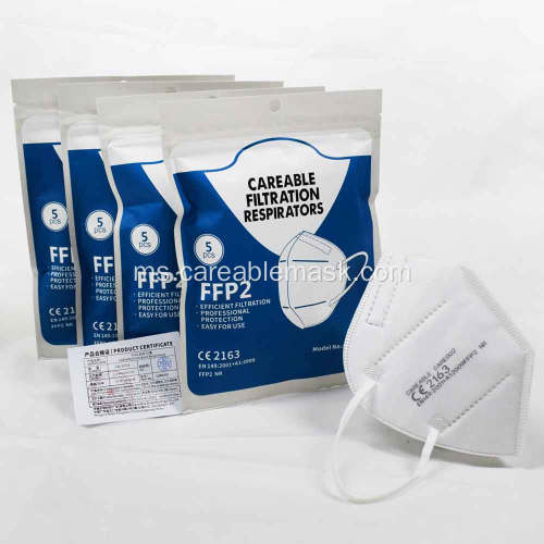 CE2163 FFP2 3D Facemask EN149 5PCS BAG yang boleh dirawat